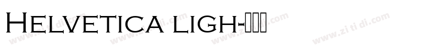 Helvetica ligh字体转换